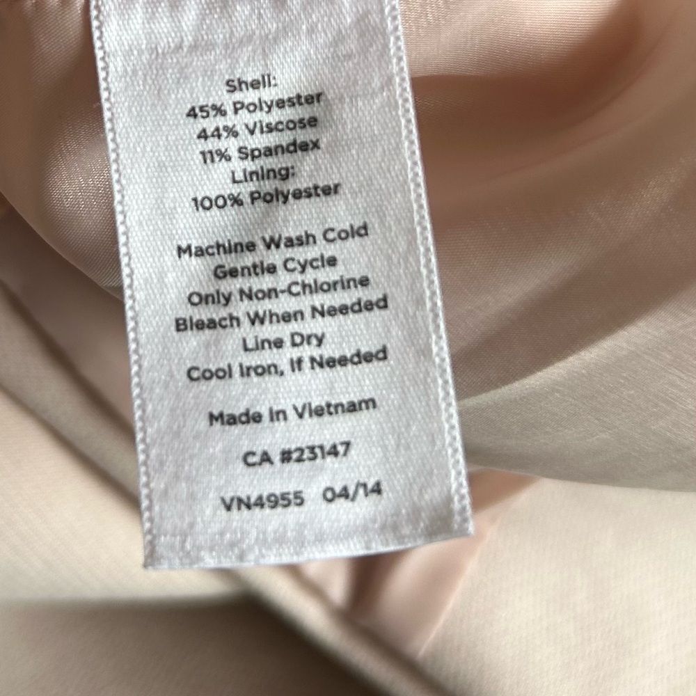Talbots Pale Pink Long Lined Blazer Size 10 Petite - Picture 7 of 10